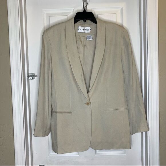 JH Collectibles Vintage Tan Skirt and Jacket Size 14 - Picture 4 of 16